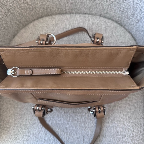 Coach Gallery Tan Leather Tote Bag – Style F11524 - Picture 6 of 16